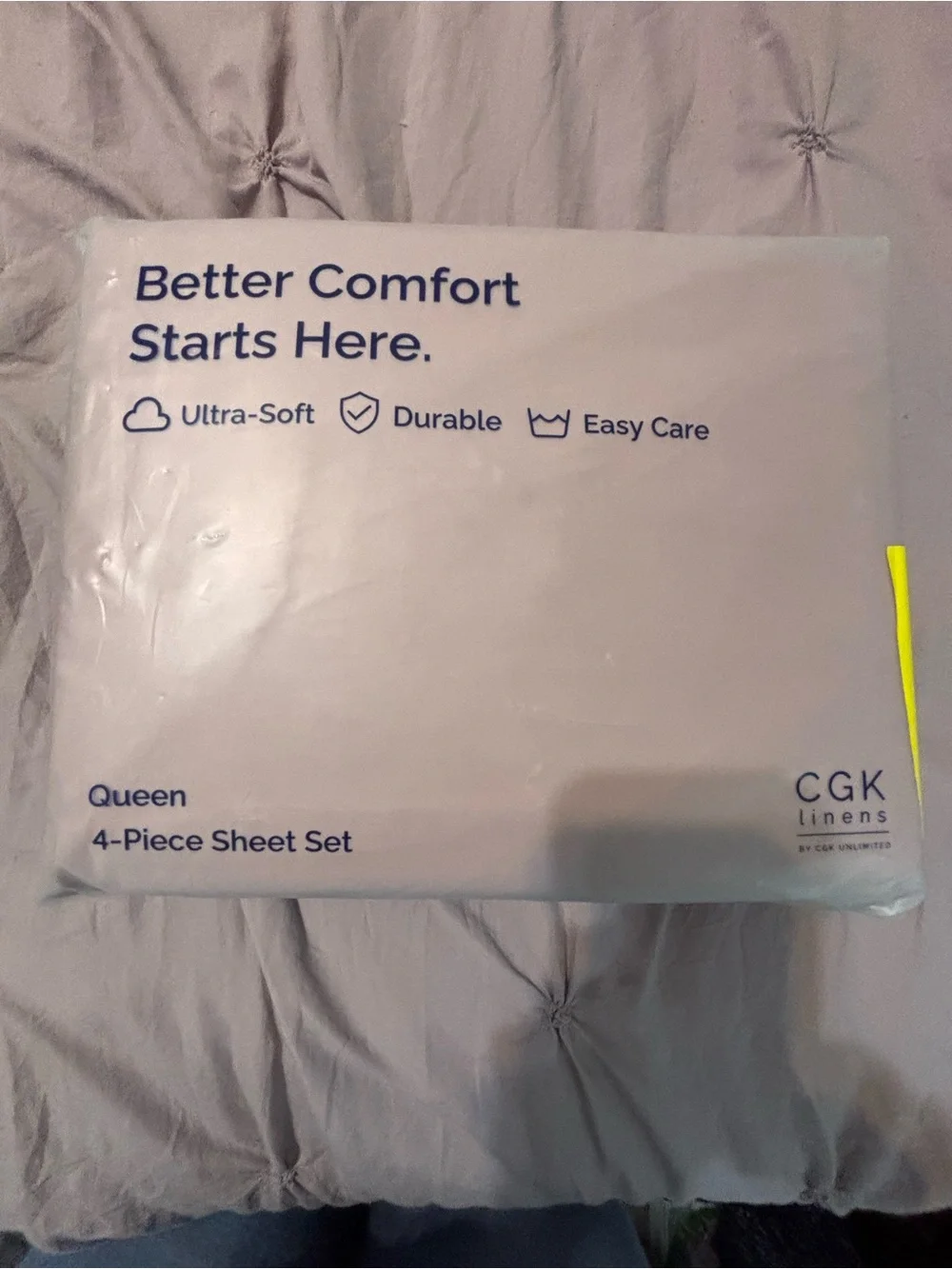 CGK Linens Queen 4-Piece Sheet Set